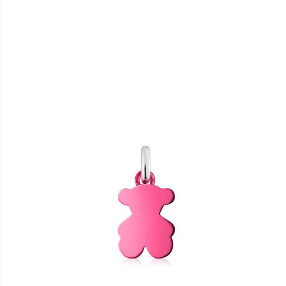 Small Pink Steel Bear Pendant Sweet Dolls - Picture 1 of 3